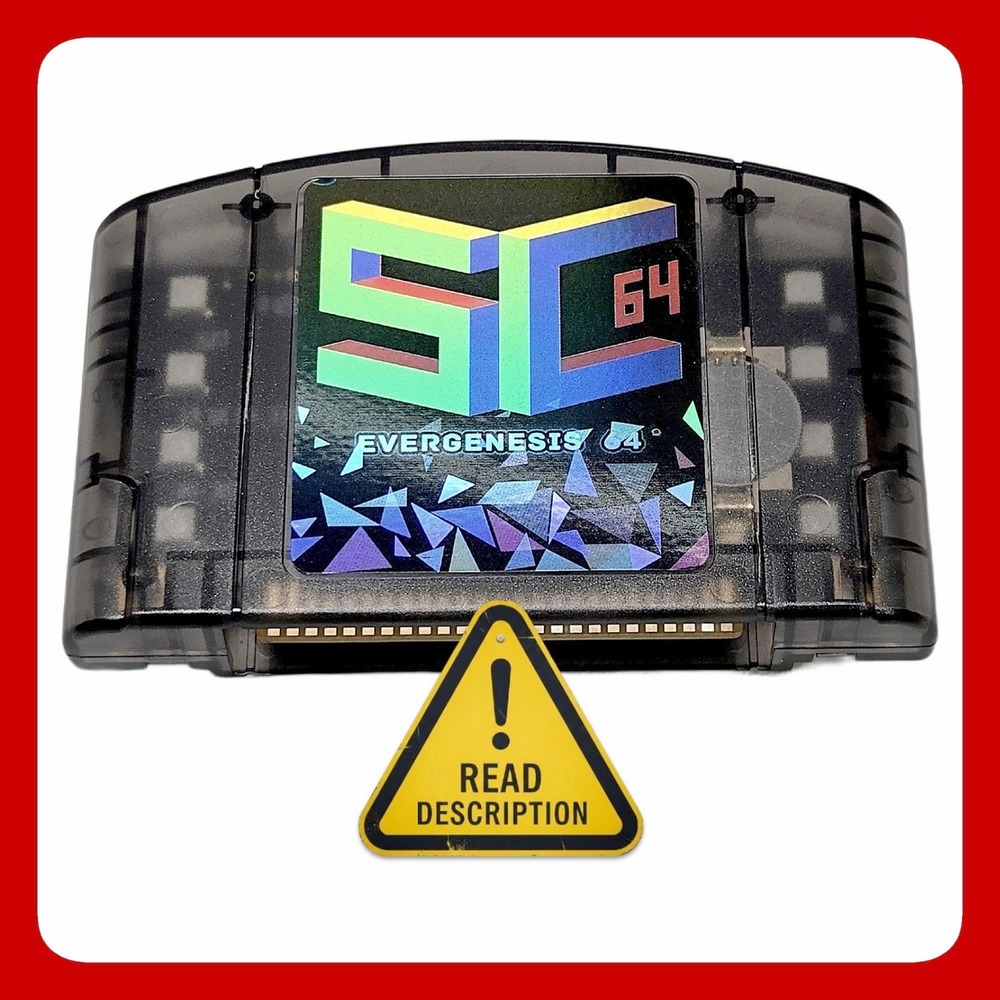 SummerCart64 SC64 EverGenesis 64 Multi-Game Pak Flash Cart N64 USB-C Smoke Multi